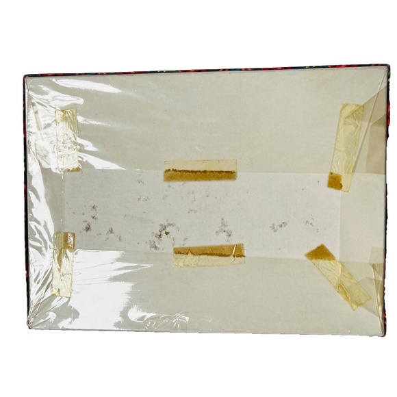 Vintage Pillowcase Set Boxed Embroidered Highland Dancers Standard New Red Green - Picture 7 of 9